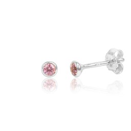 Zeige Details für Solitär Ohrstecker Silber 925 mit Zirkonia pink Bild von Solitär Ohrstecker Silber 925 mit Zirkonia pink
