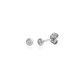 Zeige Details für Solitär Ohrstecker Silber 925 Zarge rund Bild von Solitär Ohrstecker Silber 925 Zarge rund