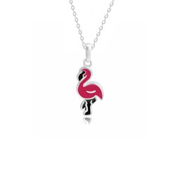Zeige Details für Flamingo Anhänger Silber 925 handlackiert Bild von Flamingo Anhänger Silber 925 handlackiert