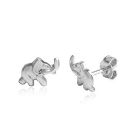 Bild von Elefant Kinderohrstecker Silber 925 poliert