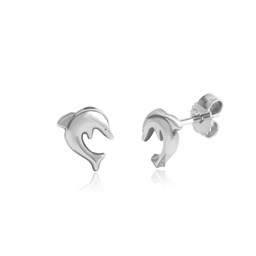 Zeige Details für Delfin Kinderohrstecker Sterling Silber 925 Bild von Delfin Kinderohrstecker Sterling Silber 925