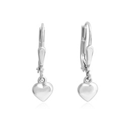 Zeige Details für Herz Ohrringe Sterling Silber 925 hängend mit Sicherheitsverschluß Bild von Herz Ohrringe Sterling Silber 925 hängend mit Sicherheitsverschluß