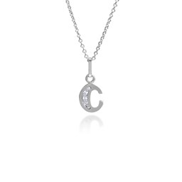 Zeige Details für Buchstaben Anhänger "C" Silber 925 mit Zirkonia Bild von Buchstaben Anhänger "C" Silber 925 mit Zirkonia