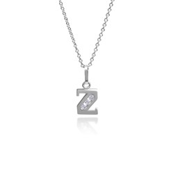 Zeige Details für Buchstaben Anhänger Z aus Silber 925 mit Zirkonia Bild von Buchstaben Anhänger Z aus Silber 925 mit Zirkonia