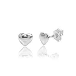 Zeige Details für Herz Ohrstecker aus echtem Sterling Silber 925 poliert Bild von Herz Ohrstecker aus echtem Sterling Silber 925 poliert