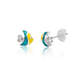 Zeige Details für Fische Ohrstecker Silber 925 handlackiert  Bild von Fische Ohrstecker Silber 925 handlackiert