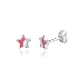 Zeige Details für Stern Kinder Ohrstecker Silber 925 handlackiert Bild von Stern Kinder Ohrstecker Silber 925 handlackiert