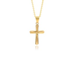 Zeige Details für Kreuz Anhänger Gelb Gold 333 mit Struktur Bild von Kreuz Anhänger Gelb Gold 333 mit Struktur