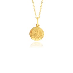 Zeige Details für Schutzengel Anhänger rund Gold 333 für Jungen und Mädchen Bild von Schutzengel Anhänger rund Gold 333 für Jungen und Mädchen