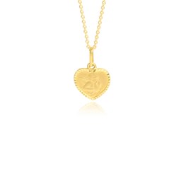 Zeige Details für Schutzengel Herz Anhänger Gold 333  Bild von Schutzengel Herz Anhänger Gold 333