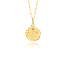 Zeige Details für Waage Sternzeichen Anhänger Gold 333 Bild von Waage Sternzeichen Anhänger Gold 333