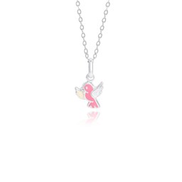 Zeige Details für Vögelchen Anhänger Silber 925 pink & weiß handlackiert Bild von Vögelchen Anhänger Silber 925 pink & weiß handlackiert