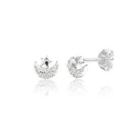 Zeige Details für Mond und Stern Ohrstecker Silber 925 Bild von Mond und Stern Ohrstecker Silber 925