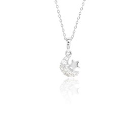 Zeige Details für Mond und Stern Anhänger Silber 925 mit Zirkonia Bild von Mond und Stern Anhänger Silber 925 mit Zirkonia