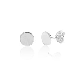 Zeige Details für Plaketten Ohrstecker Silber 925 Bild von Plaketten Ohrstecker Silber 925