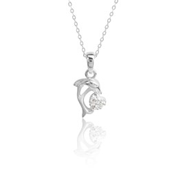 Zeige Details für Delfin Anhänger Silber 925 mit Zirkonia Bild von Delfin Anhänger Silber 925 mit Zirkonia
