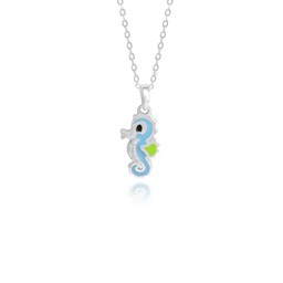 Zeige Details für Seepferdchen Anhänger Silber 925 handlackiert mit Zirkonia Bild von Seepferdchen Anhänger Silber 925 handlackiert mit Zirkonia