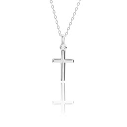 Zeige Details für Kreuz Anhänger Silber 925 mit Profil Bild von Kreuz Anhänger Silber 925 mit Profil