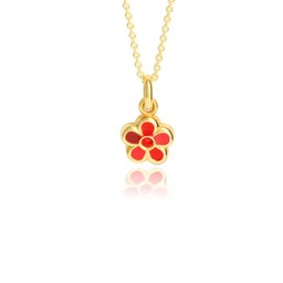Zeige Details für Blume Anhänger Gold 333 handlackiert Bild von Blume Anhänger Gold 333 handlackiert