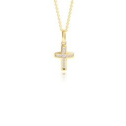 Zeige Details für Kreuz Anhänger Gold 333 mit Zirkonia Steinen kanalgefasst Bild von Kreuz Anhänger Gold 333 mit Zirkonia Steinen kanalgefasst