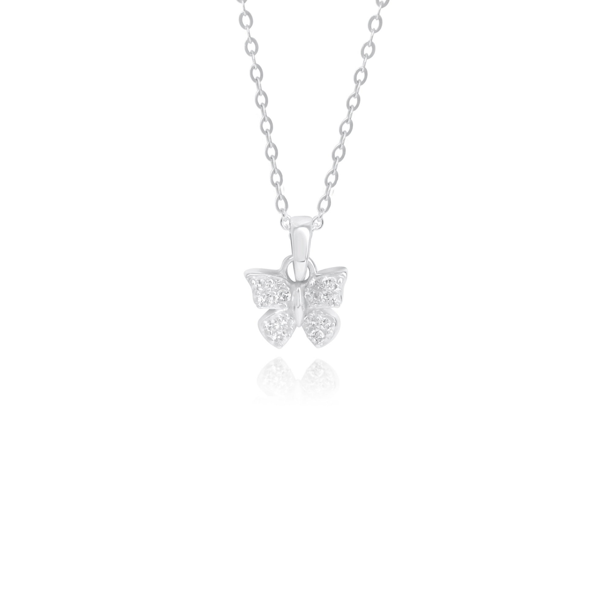 Bild von Schmetterling Anhänger Silber 925 mit Zirkonia
