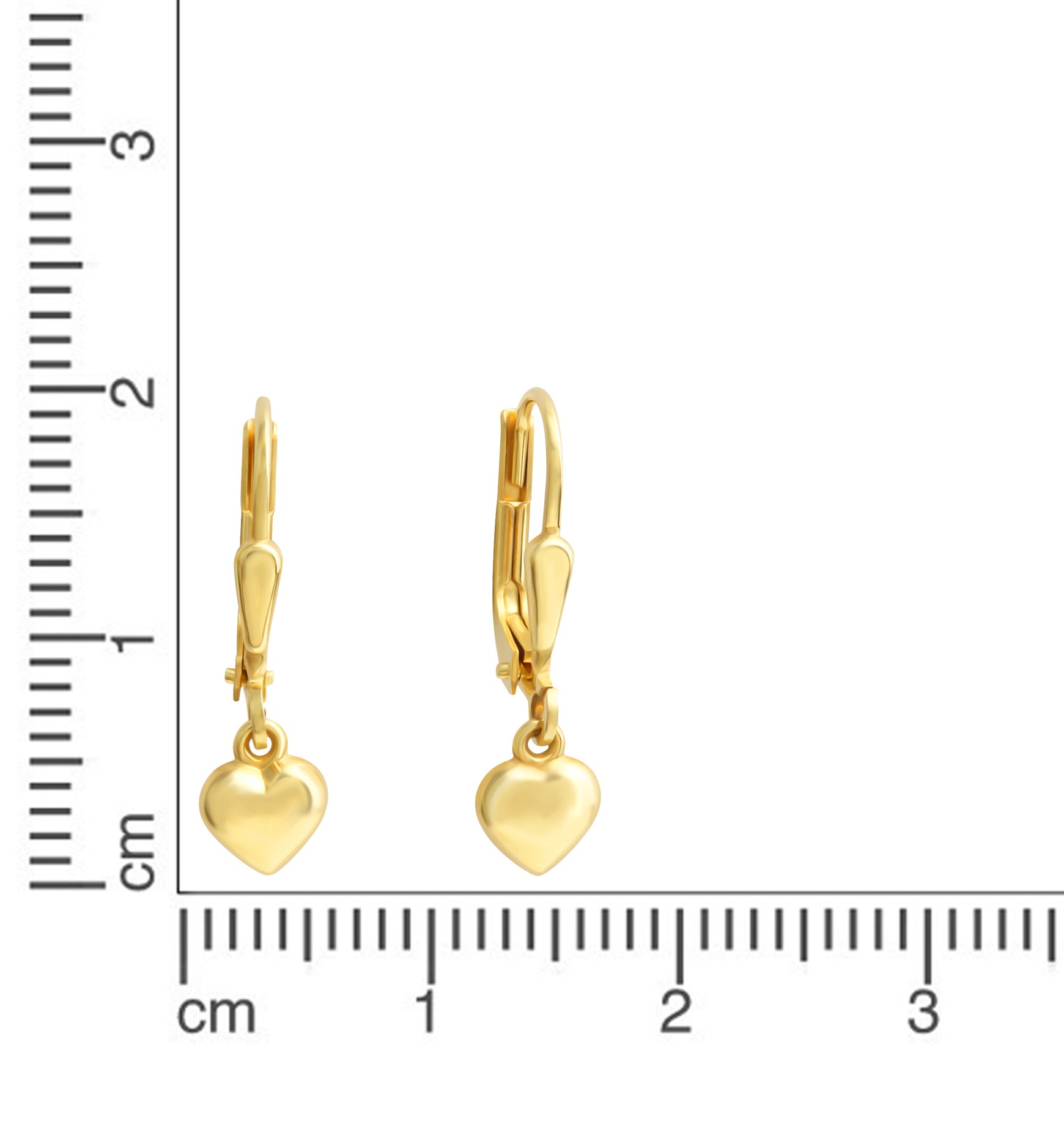 Gold Ohrringe Herz 2000334 Kinderschmuck KABUKA |